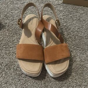 Clarks Women's Ankle-Strap Wedge Sandal